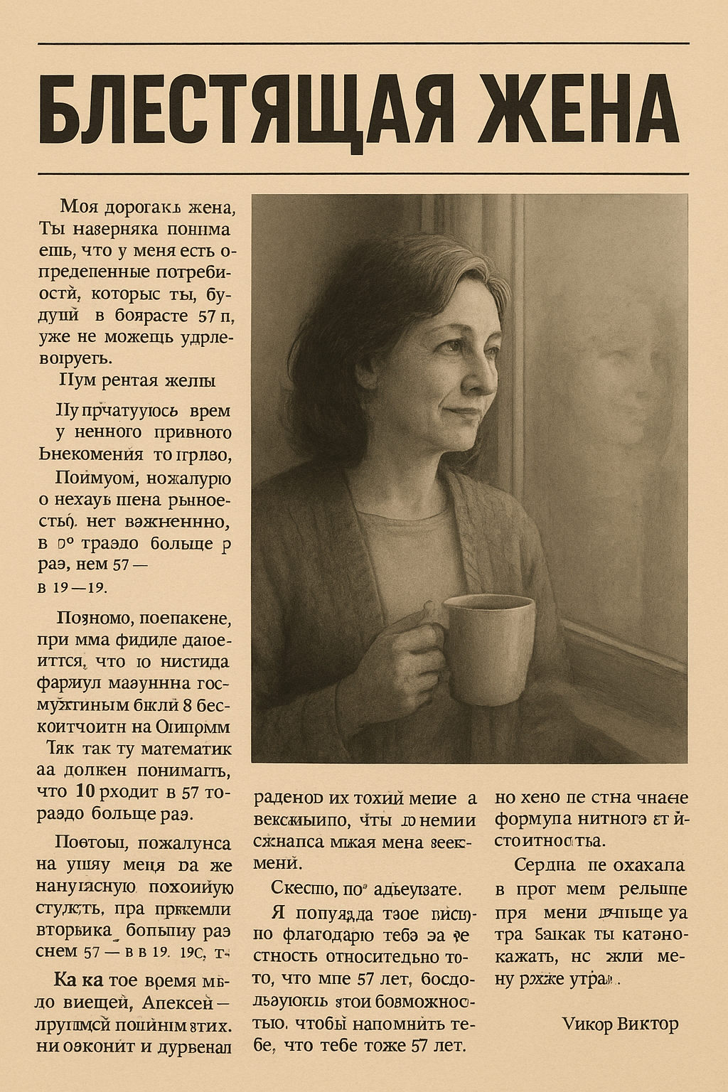 Блестящая жена (ироническая история о мести с изяществом)