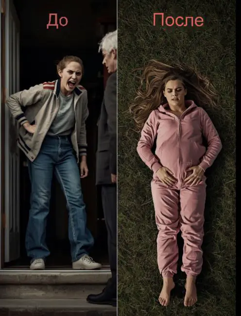 Отец спас дочь и внука от опасности