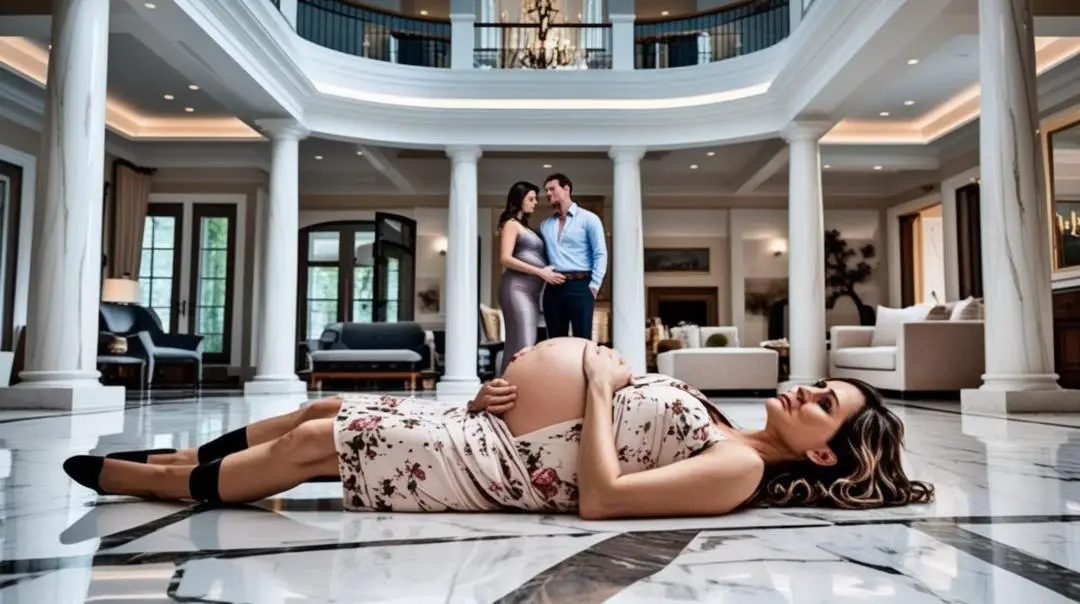 Муж ударил беременную жену, пытаясь произвести