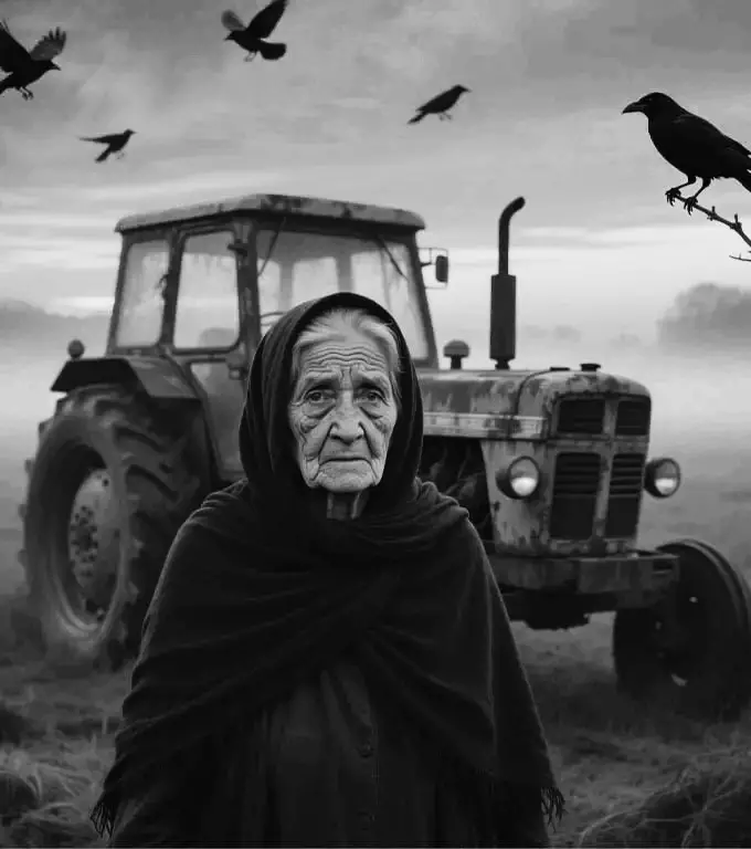 Летний трактор, дождь и предостережение