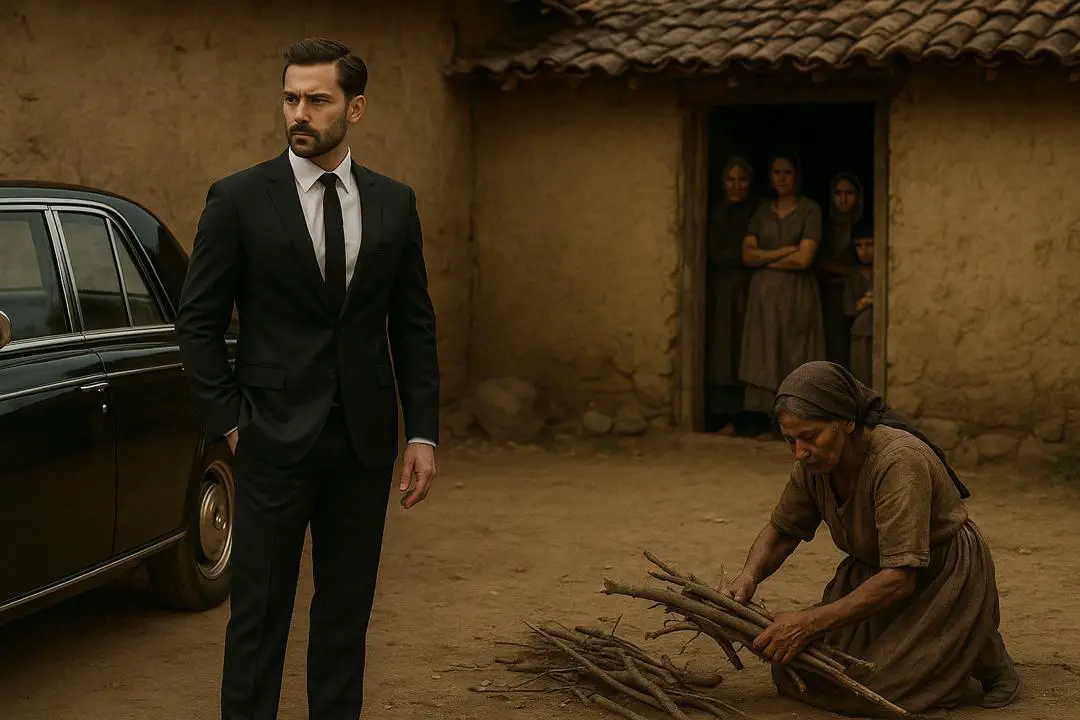 Тишина деревни оборвалась звуком мотора