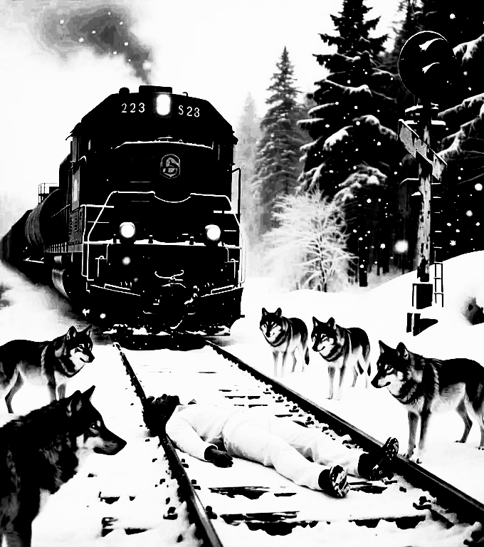 Волки остановили поезд и спасли людей