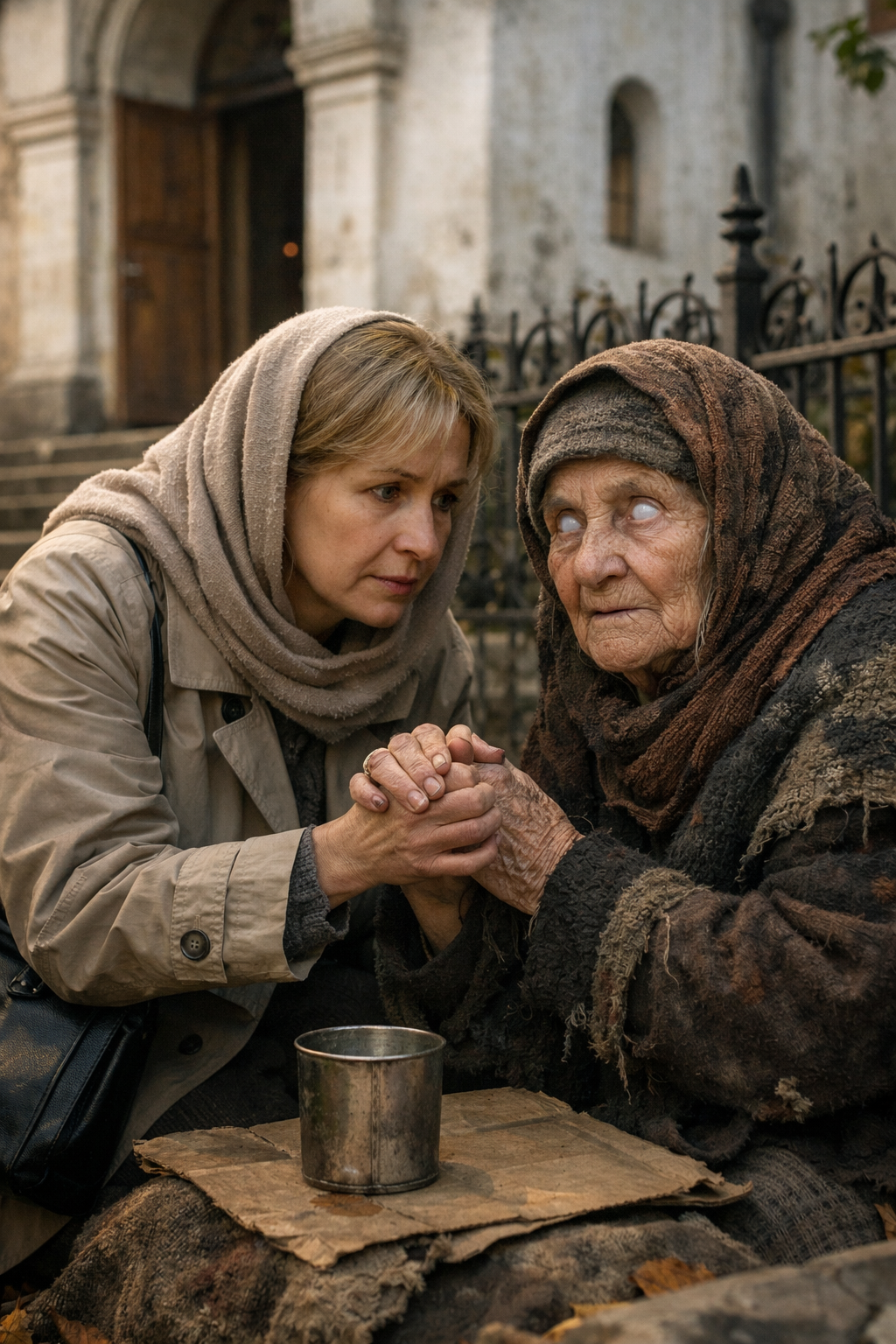 Слепая старушка спасла мою жизнь