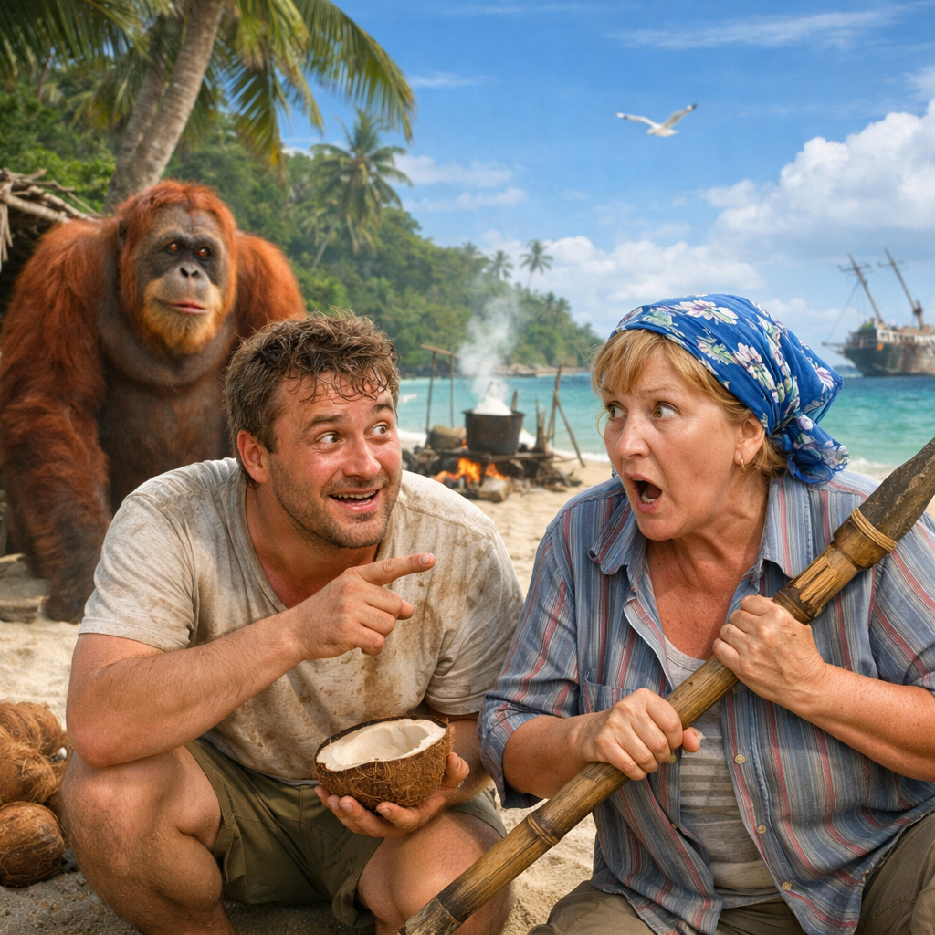 Кораблекрушение, остров, орангутанг и моя тёща