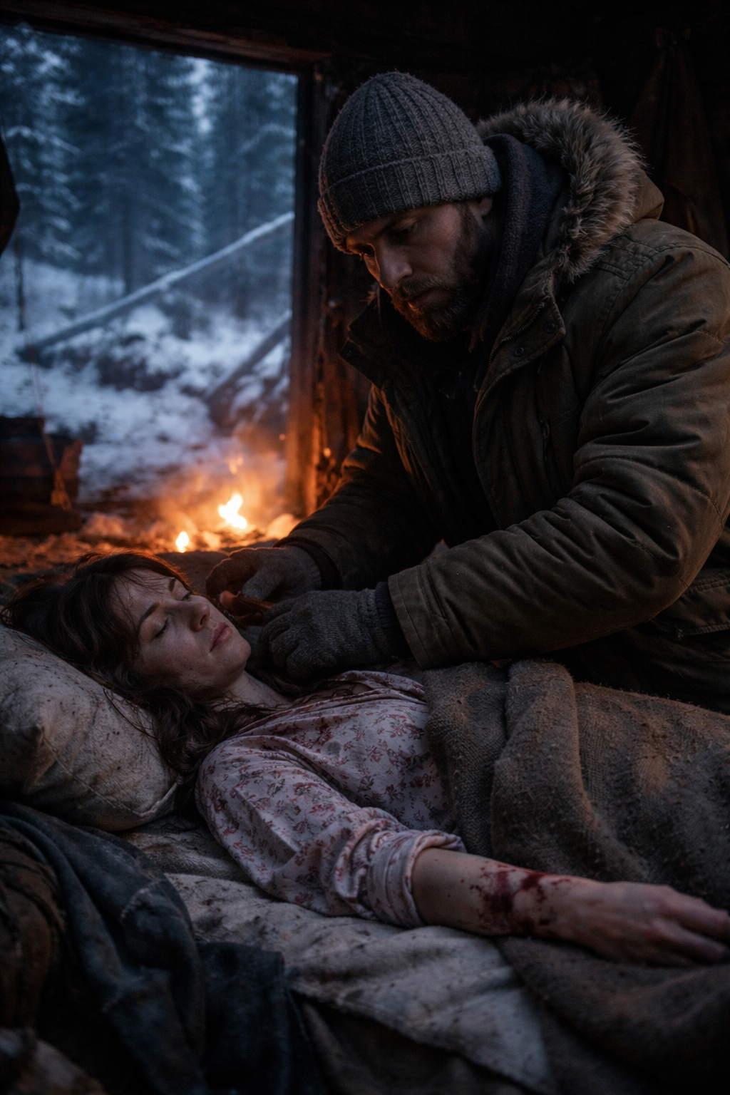 Зимой лес меняется. Он становится тише