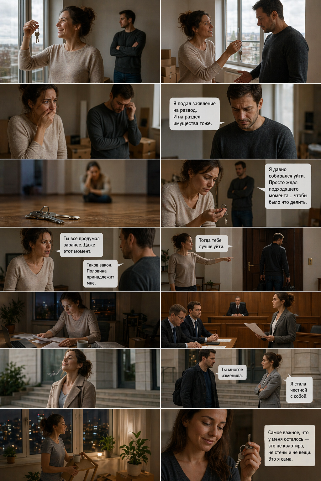 Марина потеряла мужа, но сохранила квартиру