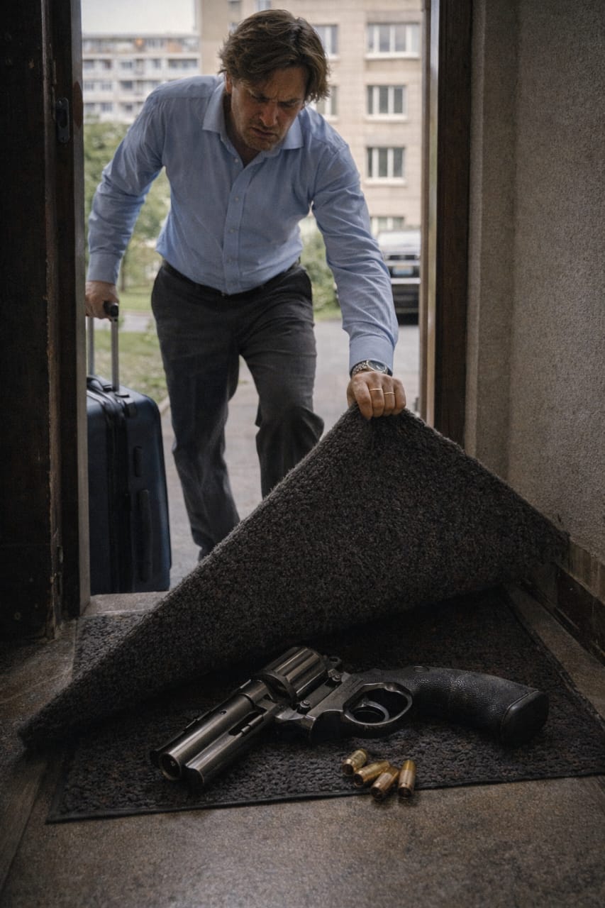 Муж выгнал жену, но сам остался за дверью