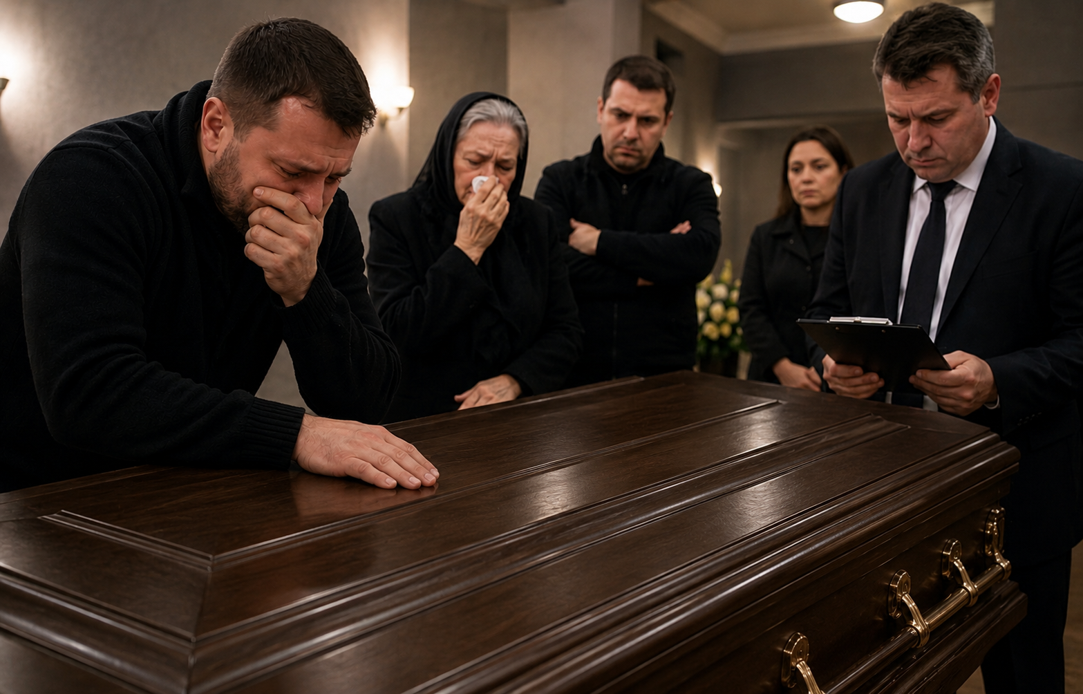 Пока родственники готовились проститься с