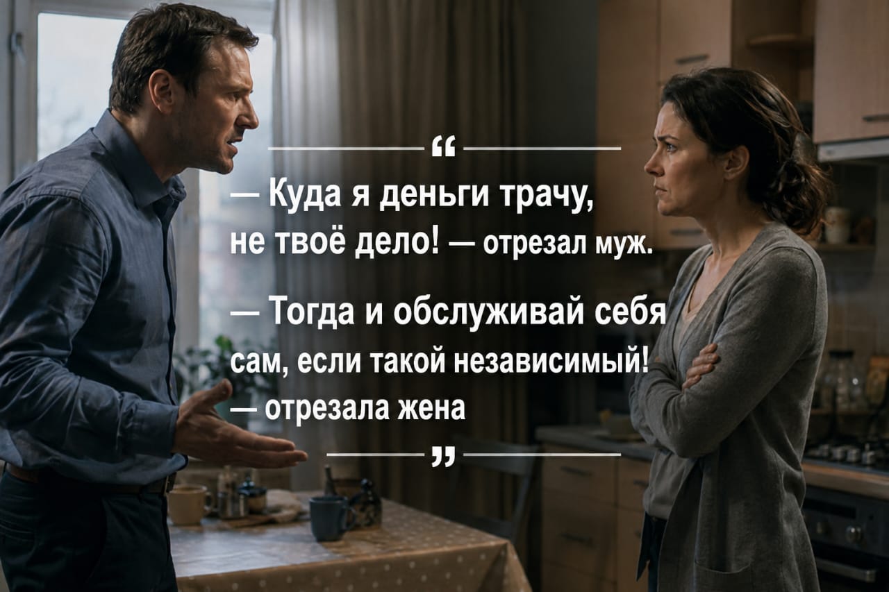 Муж заявил о деньгах и всё изменилось
