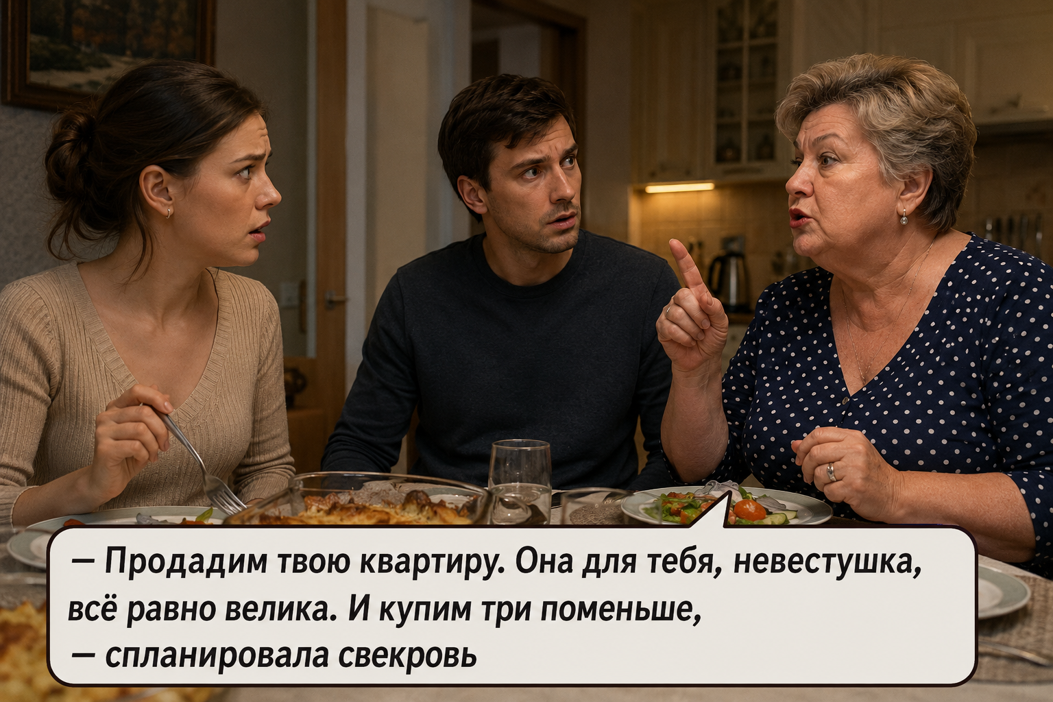 Свекровь придумала план раздела чужой квартиры